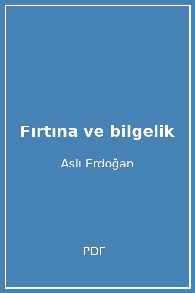 Fırtına ve bilgelik