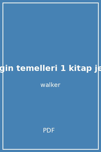 fizigin temelleri 1 kitap jearl
