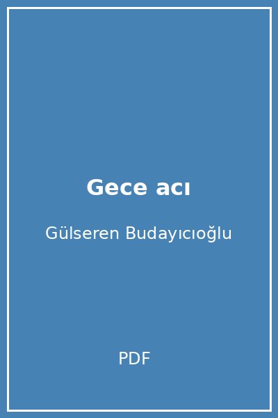 Gece acı