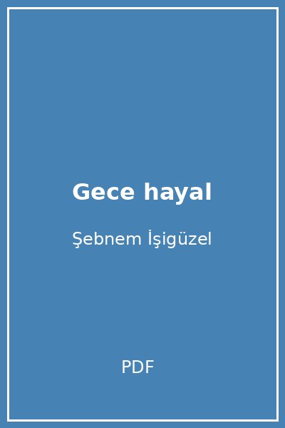 Gece hayal