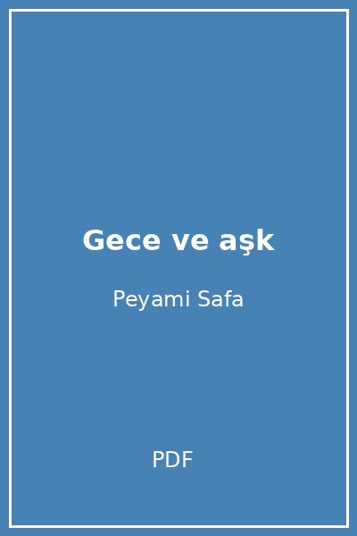 Gece ve aşk