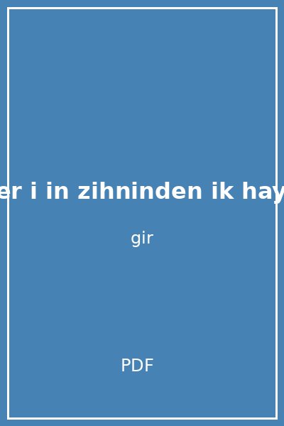 gen ler i in zihninden ik hayatina