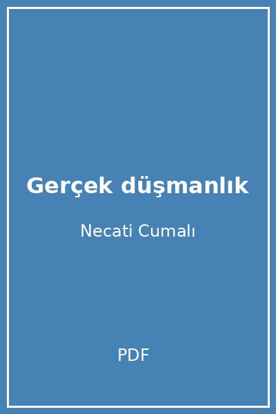 Gerçek düşmanlık