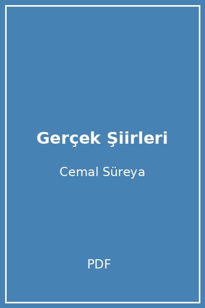 Gerçek Şiirleri
