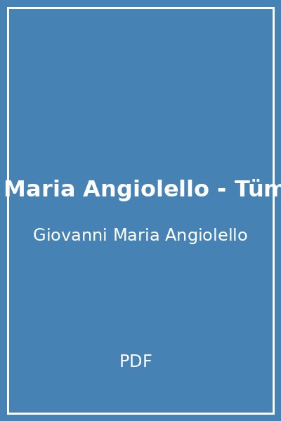 Giovanni Maria Angiolello - Tüm Kitaplar