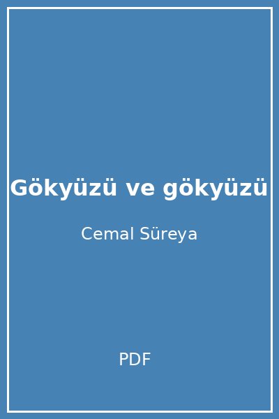 Gökyüzü ve gökyüzü