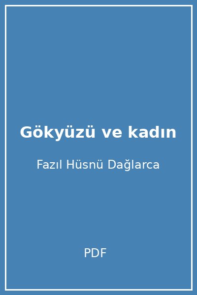 Gökyüzü ve kadın