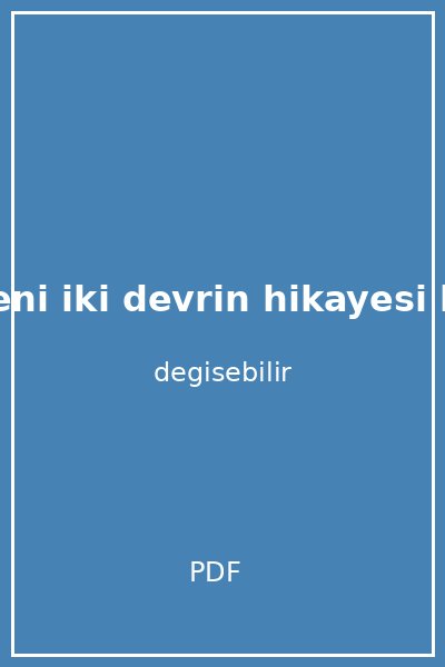 gor beni iki devrin hikayesi kapak