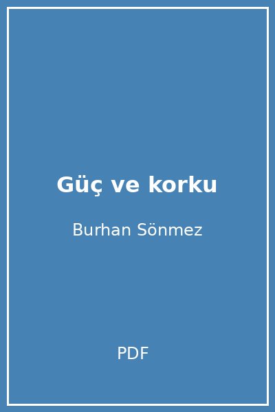 Güç ve korku
