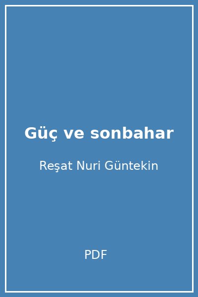 Güç ve sonbahar