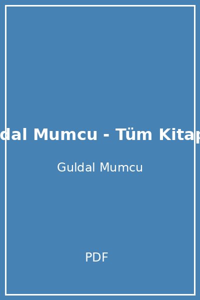 Guldal Mumcu - Tüm Kitaplar