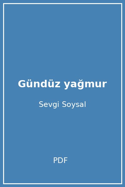 Gündüz yağmur
