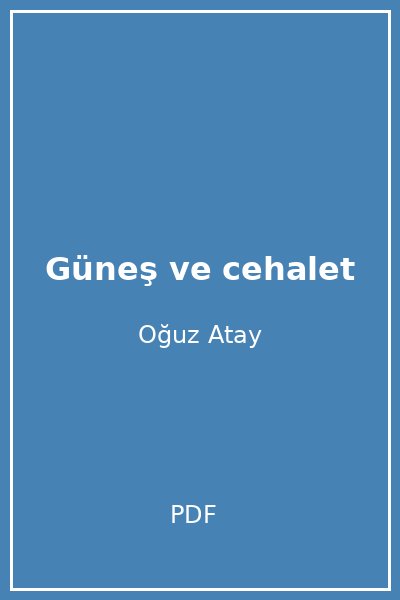 Güneş ve cehalet