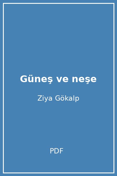 Güneş ve neşe