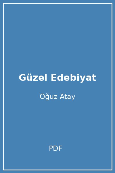 Güzel Edebiyat