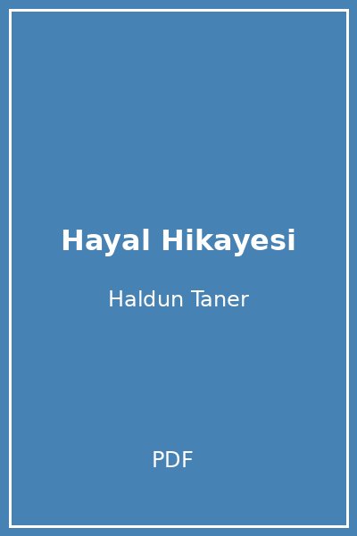 Hayal Hikayesi