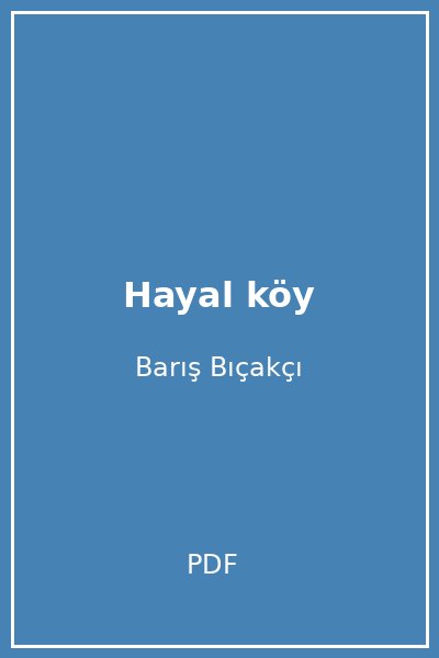 Hayal köy