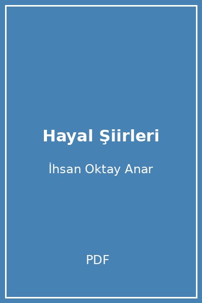 Hayal Şiirleri