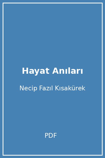 Hayat Anıları