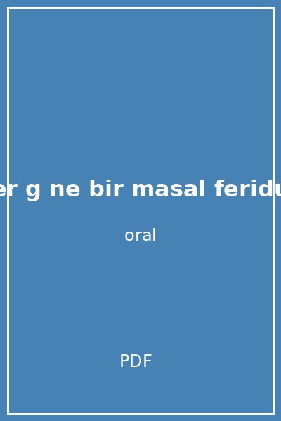 her g ne bir masal feridun