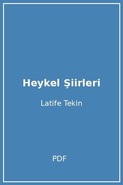Heykel Şiirleri