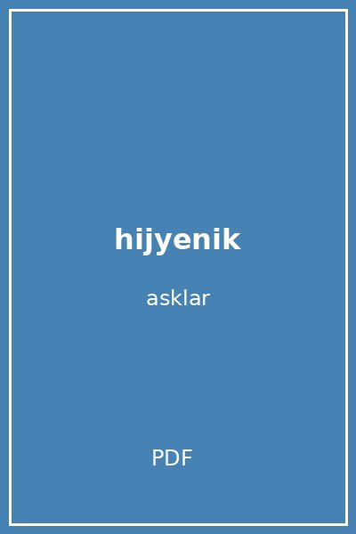 hijyenik