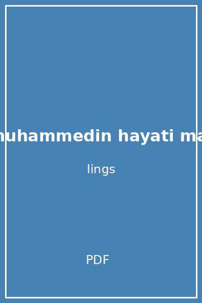 hz muhammedin hayati martin