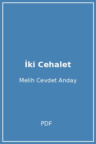 İki Cehalet