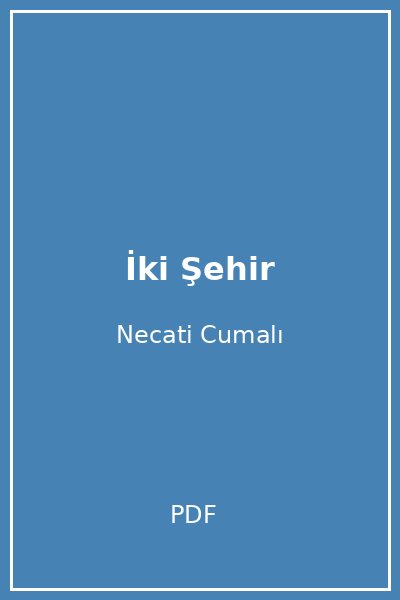 İki Şehir