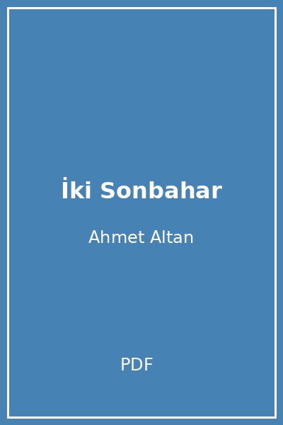 İki Sonbahar