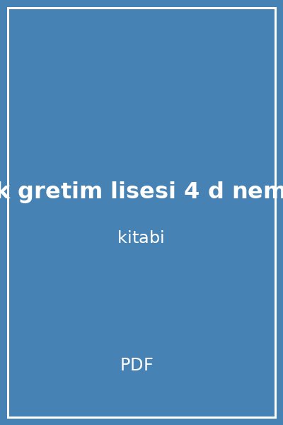 ilayda a ik gretim lisesi 4 d nem t m dersler yardimci ders