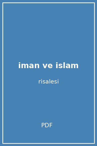 iman ve islam