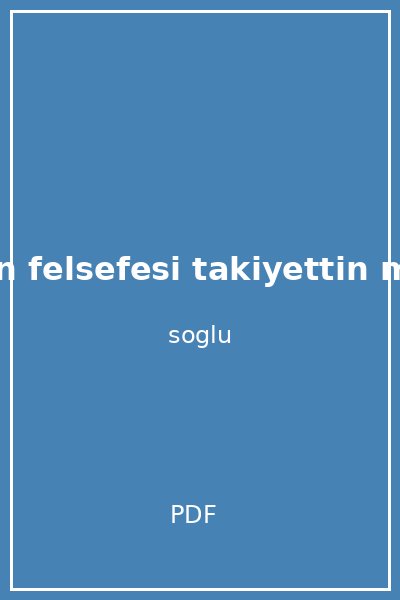 insan felsefesi takiyettin meng