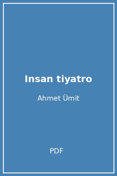 Insan tiyatro