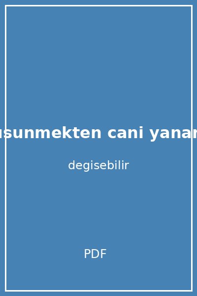 insanin dusunmekten cani yanar mi kapak