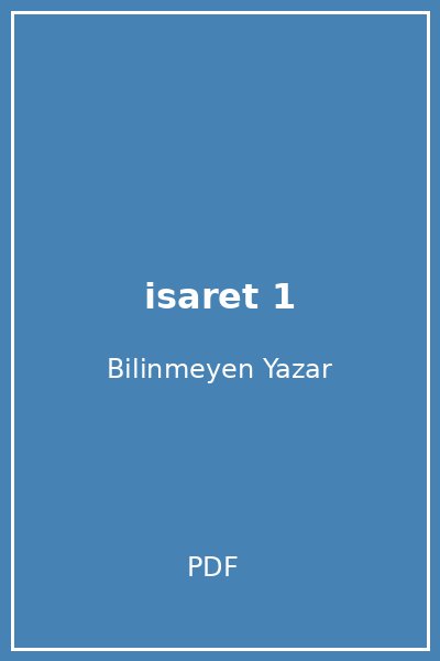 isaret 1