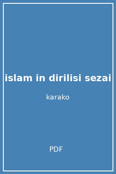 islam in dirilisi sezai