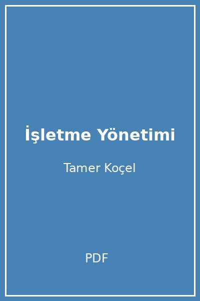 İşletme Yönetimi