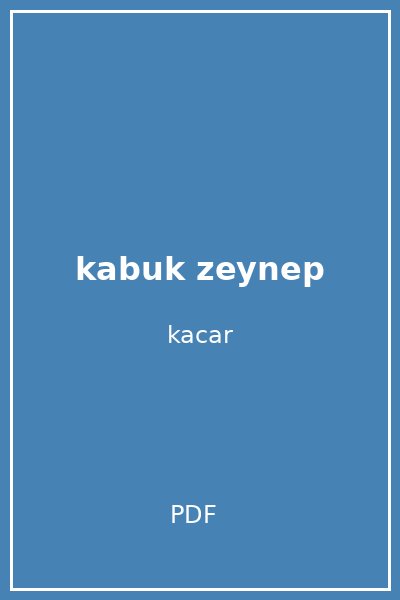 kabuk zeynep