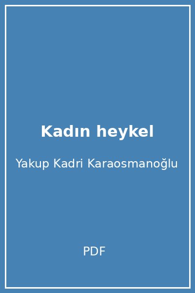 Kadın heykel