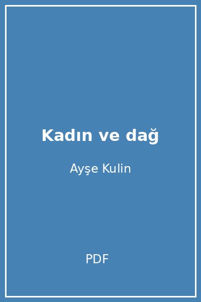 Kadın ve dağ