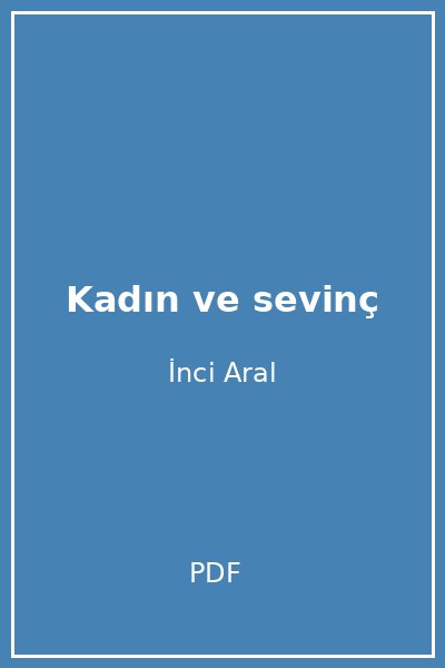 Kadın ve sevinç