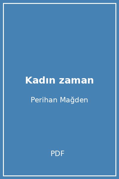 Kadın zaman