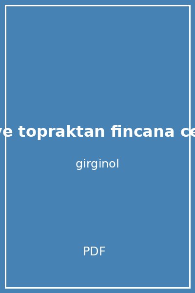 kahve topraktan fincana cenk r