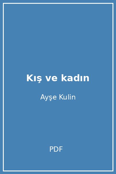 Kış ve kadın