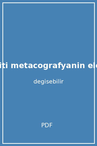 kitalar miti metacografyanin elestirisi kapak