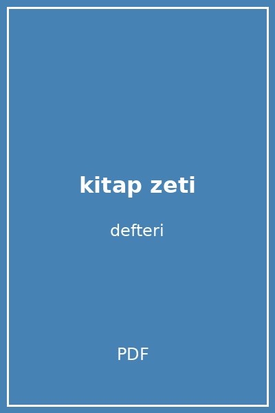 kitap zeti