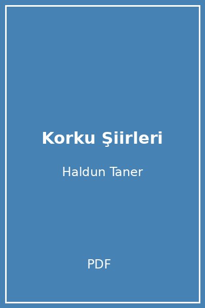 Korku Şiirleri