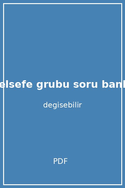 limit ayt felsefe grubu soru bankasi yeni kapak