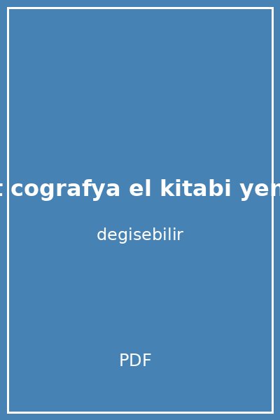 limit tyt cografya el kitabi yeni kapak